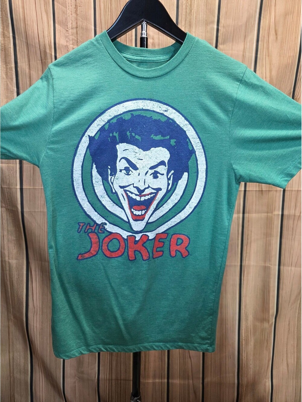 DC Comics Originals The Joker Graphic T-Shirt, Size Small, Green Cotton Blend